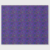 Frohe Weihnachtsdunkel Lila, Stars Heaven Star Geschenkpapier (Flach)