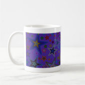 Frohe Weihnachtsdunkel Lila, Stars Heaven Star Kaffeetasse (Links)