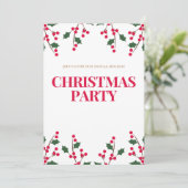 Frohe Weihnachtseinladung Einladung (Stehend Vorderseite)