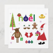 Frohe Weihnachtseinladung Einladung (Vorne/Hinten)