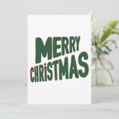 Frohe Weihnachtseinladung Einladung (Stehend Vorderseite)