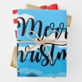 Frohe Weihnachtself, Snowman Sheets Wrapping Paper Geschenkpapier Set (Beispiel)