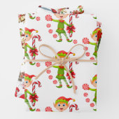 Frohe Weihnachtself Weihnachtsblätter Geschenkpapier Set (Beispiel)