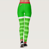 Frohe Weihnachtselfen Leggings (Rückseite)