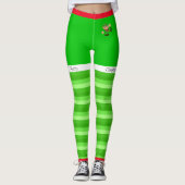 Frohe Weihnachtselfen Leggings (Vorderseite)