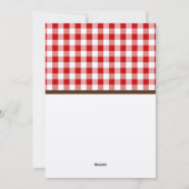 Frohe Weihnachtsessen Einladung (Rückseite)