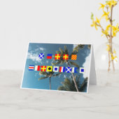 Frohe Weihnachtsfahnen Karte (Gelbe Blume)