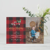 Frohe Weihnachtsfahrt & Buffalo Karo Foto V (Stehend Vorderseite)