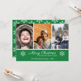 Frohe Weihnachtsfamilie 3 Foto Snowflake