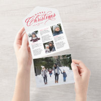 Frohe Weihnachtsfamilie aktualisieren rote Urlaubs