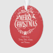 Frohe Weihnachtsfamilie Definition Urlaub Ornament (Vorderseite)