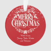 Frohe Weihnachtsfamilie Definition Urlaub Ornament (Vorderseite)