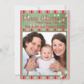 Frohe Weihnachtsfamilie Feiertagskarte (Vorderseite)