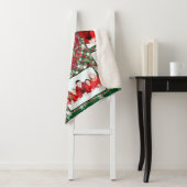 Frohe Weihnachtsfamilie Foto Collage Name Sherpadecke (Beispiel)