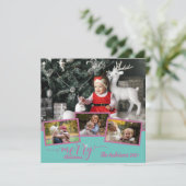 Frohe Weihnachtsfamilie Foto Collage Phantastisch (Stehend Vorderseite)