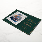 Frohe Weihnachtsfamilie Foto Folien Feiertagskarte (Gedreht)