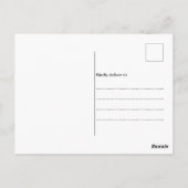 Frohe Weihnachtsfamilie Foto Horizontal Schnee1 Postkarte (Rückseite)