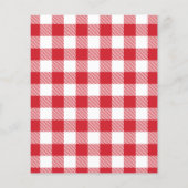 Frohe Weihnachtsfamilie Foto Karierte Karte (Rückseite)