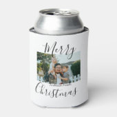 Frohe Weihnachtsfamilie Foto modern und elegant ru Dosenkühler (Kanne Vorderseite)