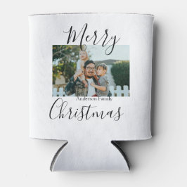 Frohe Weihnachtsfamilie Foto modern und elegant ru Dosenkühler