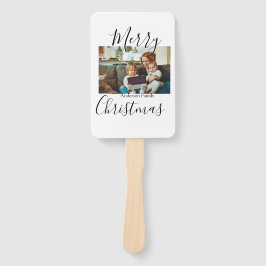 Frohe Weihnachtsfamilie Foto modern und elegant ru Fächer