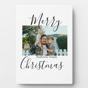 Frohe Weihnachtsfamilie Foto modern und elegant ru Fotoplatte