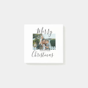 Frohe Weihnachtsfamilie Foto modern und elegant ru Post-it Klebezettel