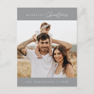 Frohe Weihnachtsfamilie Foto, modern und gemütlich Postkarte