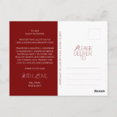 Frohe Weihnachtsfamilie Foto, moderne Eleganz Postkarte (Rückseite)