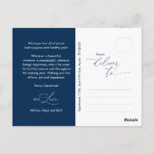 Frohe Weihnachtsfamilie Foto, Moderne Romantik Postkarte (Rückseite)