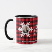 Frohe Weihnachtsfamilie Foto Name Personalisiert R Tasse (Links)