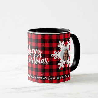 Frohe Weihnachtsfamilie Foto Name Personalisiert R Tasse