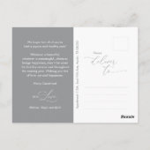 Frohe Weihnachtsfamilie Foto, Saison Gruß Postkarte (Rückseite)