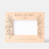 Frohe Weihnachtsfamilie Geätzte Rahmen (Vorderseite)