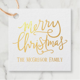 Frohe Weihnachtsfamilie Geschenkanhänger