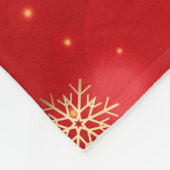 Frohe Weihnachtsfamilie Herz Moderne Foto Collage Fleecedecke (Ecke)