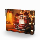 Frohe Weihnachtsfamilie Liebe Custom Fotoblock (Rechts)
