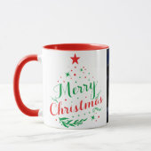 frohe Weihnachtsfamilie lieblich Tasse (Links)
