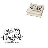 Frohe Weihnachtsfamilie Name Card und Stationary Gummistempel (Stempel)