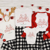 Frohe Weihnachtsfamilie Name Reindeer Holiday Kleinkind T-shirt