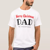 Frohe Weihnachtsfamilie Vater T-Shirt (Vorderseite)