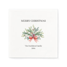 Frohe Weihnachtsfamilie Wasserfarbengrün