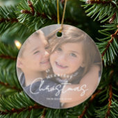 Frohe Weihnachtsfamilie Weihnachten Keramik Ornament