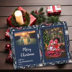 Frohe Weihnachtsfamilien Fotos Magnetkarten Magnetkarte