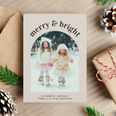 Frohe Weihnachtsfamilienartiges Foto Feiertagskarte