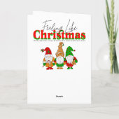 Frohe Weihnachtsfarbe Me | Snowman und Bunny Karte (Rückseite)