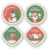 Frohe Weihnachtsfeier Aufkleber Sammlung (Vorderseite)