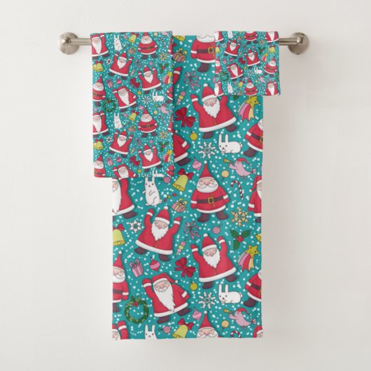 Frohe Weihnachtsfeier Badhandtuch Set (Insitu)