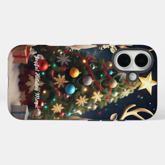 "Frohe Weihnachtsfeier" Case-Mate iPhone Hülle (Rückseite (Horizontal))