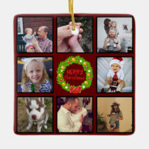 Frohe Weihnachtsfeier Custom Foto Collage